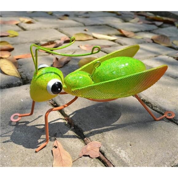 Outdoor Wall Ladybug and Mantis Metal Set of 2 Yard Art-Perfect Garden - Picture 4 of 7